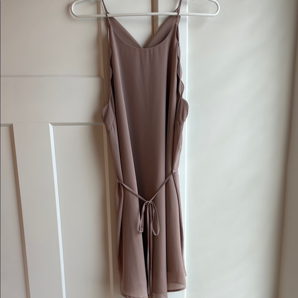 Elegant Mauve Sleeveless Dress